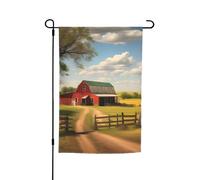 TYUMH Bandiera decorativa da giardino con stampa ranch view, 30,5 x 45,7 cm, per l'uso in cortili, giardini, vasi di fiori e balconi