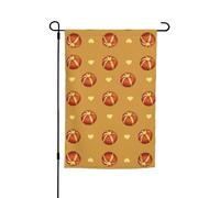TYUMH Bandiera decorativa da giardino stampata con pane al burro, 30,5 x 45,7 cm, per l'uso in cortili, giardini, vasi di fiori e balconi