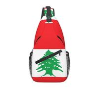 TYUMH Bandiera del Libano Borsa a tracolla stampata adatta per viaggi, escursioni, tempo libero e zaino alla moda