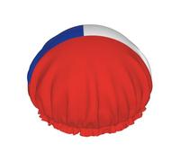 TYUMH Cuffia da doccia stampata con bandiera del Cile, leggera, elastica, portatile, adatta per il bagno e la cura dei capelli