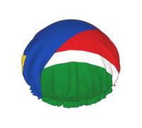 TYUMH Cuffia da doccia stampata con bandiera del Sud Sudan, leggera, elastica, portatile, adatta per il bagno e la cura dei capelli