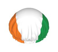 TYUMH Cuffia da doccia stampata con bandiera della Costa d'Avorio, leggera, elastica, portatile, adatta per il bagno e la cura dei capelli