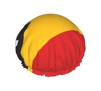 TYUMH Cuffia da doccia stampata con bandiera di Timor Est, leggera, elastica, portatile, adatta per il bagno e la cura dei capelli