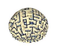 TYUMH Cuffia da doccia stampata con mappa del tesoro labirinto, leggera, elastica, portatile, adatta per il bagno e la cura dei capelli