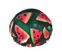 TYUMH Cuffia da doccia stampata Dream Watermelon, leggera, elastica, portatile, adatta per il bagno e la cura dei capelli