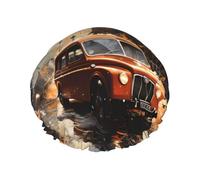 TYUMH Cuffia da doccia stampata London Color Taxi, leggera, elastica, portatile, adatta per il bagno e la cura dei capelli