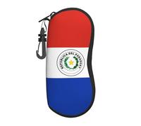 TYUMH Flag of Paraguay Custodia per occhiali stampata in softshell, leggera e portatile, per riporre occhiali e occhiali da sole.