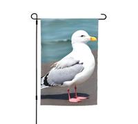 TYUMH Graziosa bandiera decorativa da giardino stampata con gabbiano, 30,5 x 45,7 cm, per l'uso in cortili, giardini, vasi di fiori e balconi