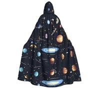 TYUMH Mantello con cappuccio di Halloween The Solar Family Prints morbido e delicato sulla pelle con tesa larga adatto per feste di Halloween
