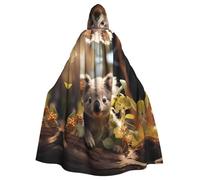 TYUMH Simpatico mantello con cappuccio per Halloween, pianta di koala, per Pasqua, giochi di ruolo, Pasqua
