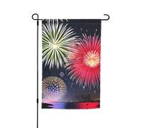 TYUMH Splendid Fireworks - Bandiera decorativa da giardino, 30,5 x 45,7 cm, da usare in cortili, giardini, vasi di fiori e balconi