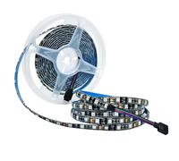 Tyun Striscia LED RGB 12V, Strisce 5 m scheda PCB nera cambio colore SMD 5050, impermeabile IP65 totale 300 LEDs Nastri per camera da letto, decorazione cucina