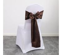 TYUrmiui Fiori per sedie, 10PCS Wedding Decoration Knots Supplies Banquet Back Decor Flower Bow Ribbon Satin Belt