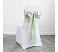 TYUrmiui Fiori per sedie, 10PCS Wedding Decoration Knots Supplies Banquet Back Decor Flower Bow Ribbon Satin Belt