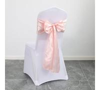 TYUrmiui Fiori per sedie, 10PCS Wedding Decoration Knots Supplies Banquet Back Decor Flower Bow Ribbon Satin Belt