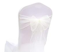 TYUrmiui Fiori per sedie, 50PCS Chair Bows Sashes Tie Back Decorative For Banquets Chairs Decoration