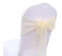 TYUrmiui Fiori per sedie, 50PCS Chair Bows Sashes Tie Back Decorative For Banquets Chairs Decoration
