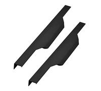 TYUrmiui Maniglie nascoste per armadi, Kitchen DrawerHandles Furniture Gate Hardware Knobs Black 2 Pieces