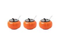 TYUrmiui Zuccheriera, 220ml(7.8oz) tomato Shape Sugar Storage Jar,For Coffee Bar, Restaurant, Home