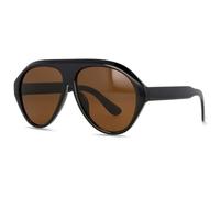 TYUVIVO Occhiali da sole da uomo alla moda Occhiali da sole da donna con montatura grande vintage classici da uomo, C3BlackTea, Taglia unica