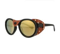 TYUVIVO Occhiali da sole ovali antivento Steam Punk Occhiali da sole da donna Moda Shades UV400 Occhiali vintage, 08 specchio dorato, Taglia unica
