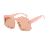 TYUVIVO Occhiali da sole oversize di lusso da donna per uomo, grandi montature, occhiali da sole vintage Candy Sexy Ladies Shades (rosa champagne)
