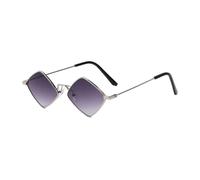 TYUVIVO Occhiali da sole poligonali alla moda da donna Occhiali da vista vintage irregolari con montatura piccola rombo Occhiali da sole retrò Occhiali da vista, G, Taglia unica