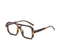 TYUVIVO Occhiali da sole punk retrò da uomo quadrati con doppio ponte Fashion Clear Gradient Shades UV400 Occhiali da sole da donna, Taglia unica, Nero grigio sfumato