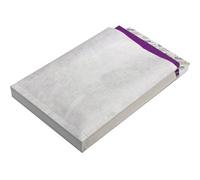 Tyvek Buste pieghevoli B4 (100 pezzi) 353 x 250 x 40 mm, resistenti agli strappi, idrorepellenti, con fondo adesivo, senza finestra, buste da 68 g/m², colore: bianco