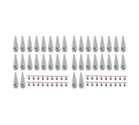 TYVSBCXDFR Lama del Tosaerba, Compatibile con Bosch | Compatibile con lama tagliaerba Indego 800 1000 1200 antiruggine(36PCS)