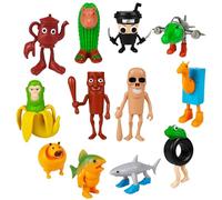 TYXHXTF 12 Pcs Italian Brainrot Figure Set, Tung Tung Tung-Sahur Figure Toy, Animals Brainrot Italian Giocattolo Tralalero Tralala Desk Decor
