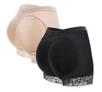 TYXHXTF 2 PCS Mutande Imbottite Boxer Push Up Glutei, Butt Lifter Body Shaper Invisible, Modellanti Control Giunte - Perfetto Butt Senza Panty