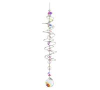TYXHXTF Acchiappasole Cristallo, Arcobaleno Cristallo Suncatcher con Doppia Spirale, Decorazione Finestra, per Interni, Giardini Domestici, Decorazioni da Appendere (rosa)