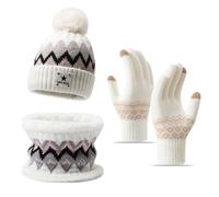 TYXHXTF Berretto e Sciarpa Set, Berretto e Sciarpa Invernale Donna, Cappello e Sciarpa Sport