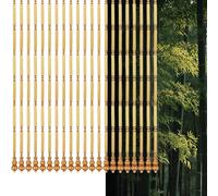 TYYCKJ Tenda per Porta in bambù con Perline, divisorio in Legno, Schermo Decorativo per la Privacy, per Soggiorno, Balcone e Finestra - Tenda Anti-zanzara Senza Fori per Arredamento e divisori