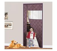 TYYCKJ Tenda per Porta isolata, Tenda Termica Magnetica, Copertura Isolante per Porta Aperta Laterale con Pannelli visibili, Tessuto Oxford Riempito di Cotone, Mantiene Caldo in Inverno e Fresco in