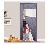 TYYCKJ Tenda per Porta isolata, Tenda Termica Magnetica, Copertura Isolante per Porta Aperta Laterale con Pannelli visibili, Tessuto Oxford Riempito di Cotone, Mantiene Caldo in Inverno e Fresco in