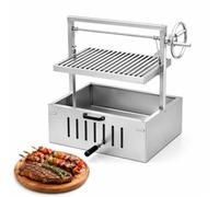 TYYZDM Griglia da Incasso Stile Santa Maria for Cucina da Esterno | BBQ Argentino, Griglia A V, Altezza Regolabile, For Patio, Campeggio, Acciaio Inossidabile 201/304(201stainlesssteel)
