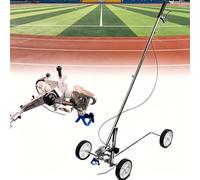 TYYZDM Macchina Traccialinee con Ruote E Applicatore di Vernice Spray, Traccialinee Professionale for Scuole, Superfici Sportive E Sicurezza Industriale, Compatibile con Spruzzatori Airless