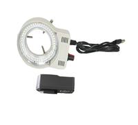 TYZK Accessori per microscopi 110-22 0V 48 LED Anello regolabile, fotocamera Microscopio stereo trinoculare Durabilità e Prestazioni affidabili(with Adapter)