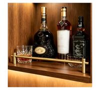 Tyzlup ringhiera per mensola Set 3 Pezzi, Guida Sicurezza Mobile Vino Anti Ribaltamento 30-60cm, Kit Ringhiera Ripiani Per Libreria E Espositori Retail(Bronze,20in/51cm)