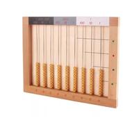 tyzqsm Contatori di Perline Montessori per la Matematica dei Bambini, Abaco Sensoriale in Legno, Giocattolo Educativo per Lo Sviluppo della Prescuola