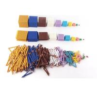 tyzqsm Perline Montessori per Matematica, Set Completo di Perline abbinate (Senza armadietto)