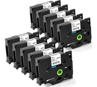 TZe-231 12mm Nastro per Etichette Compatibile con Brother P-Touch TZe TZ231