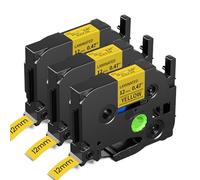 TZe-631 Compatibile con Brother P-touch nastri 12 mm Giallo