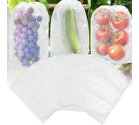 TZEKING 100 Pezzi Sacchetto di Protezione Dell'Uva,20x30cm Tessuto Non Tessuto Sacchetto di Protezione della Frutta,Piante Verdure Borse,per Frutta da Giardino Tengono Lontani Moscerini Vespe Uccelli