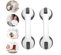 TZEKING 2 Pezzi Maniglie Doccia Ventosa,Maniglia Doccia Anziani Ventosa,Maniglie di ausilio per il bagno,Disabili Sicurezza Maniglia con Ventosa per Bagno Bambini e Anziani