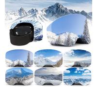 TZEKING 6 Pezzi Copri Maschere da Sci Portabilità,Protezione per Occhiali da Sci e Snowboard,Antigraffio,Custodia Protettiva per Occhiali da Sci in Morbida Microfibra,per Viaggio e Après-Ski