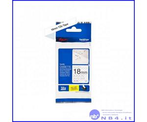TZESE4 - BROTHER Nastro/Tape per P Touch 1005 BTS/H Black on White - 18mm