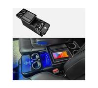 TZIUSFAC Accessori Interni per Dodge per Caravan 01-07 2006 Box Bracciolo Anteriore Interno Auto con Portabicchieri USB Luce Atmosferica Auto Bracciolo Scatola Portaoggetti(Wireless Charge 1)